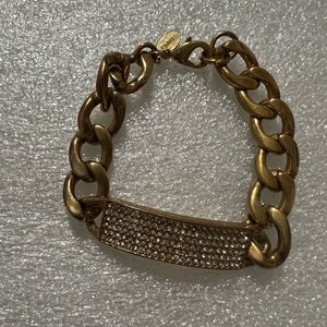 Joan Rivers gold plated CZ vintage bracelet for men
